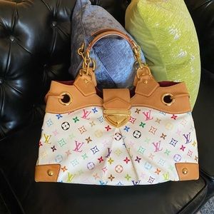 Preowned. Multi color Monogram canvas. Ursula by Murakami Tadashi.